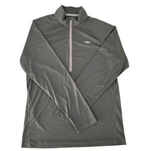 OUTDOOR RESEARCH Gray Quarter Zip Lightweight Pullover Activewear Top size m